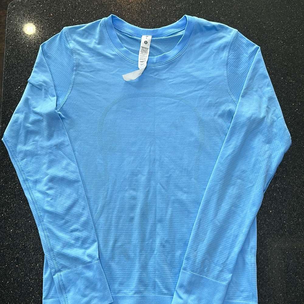 lululemon athletica Blue Long Sleeve Tee